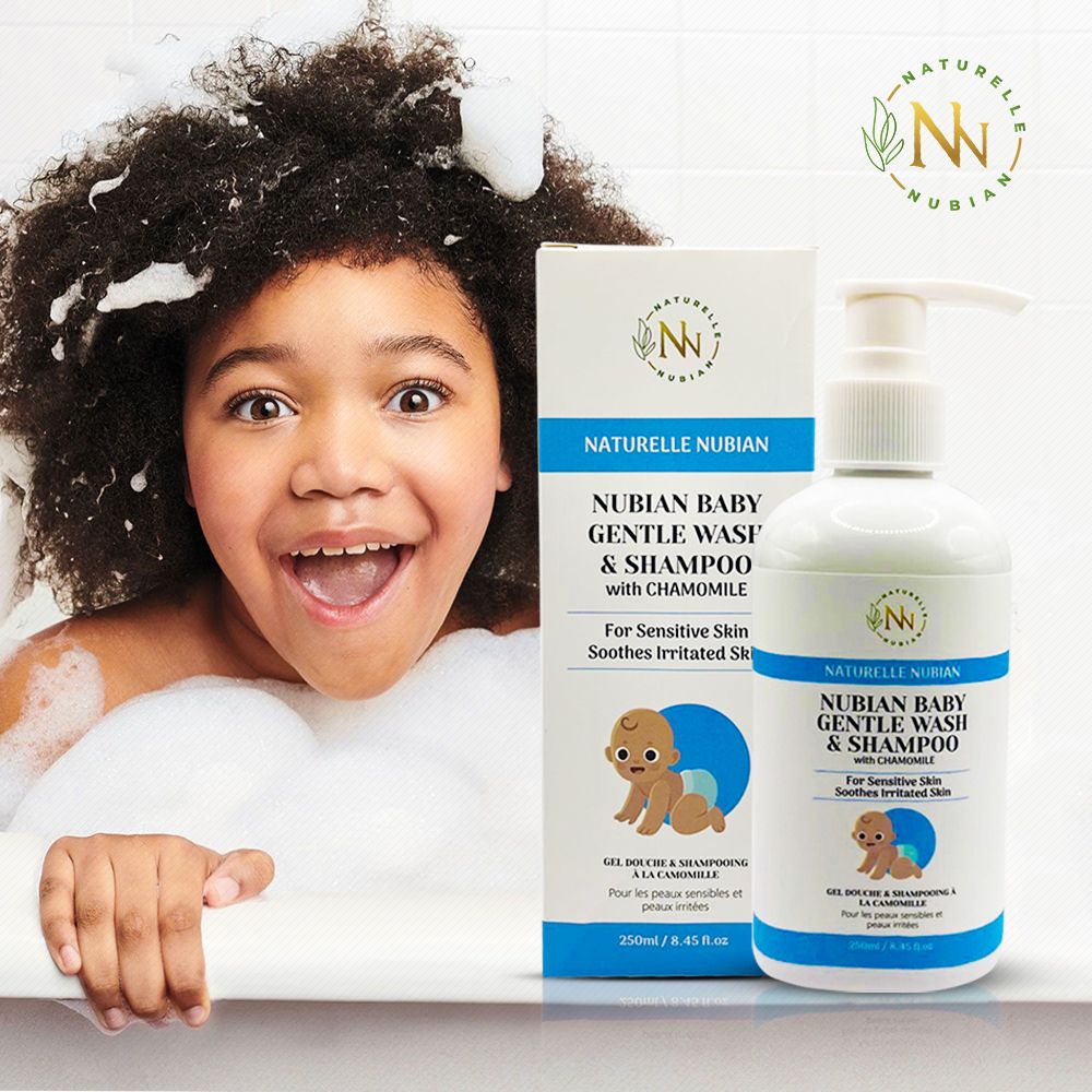 NUBIAN BABY LAVANT DOUX ET SHAMPOOING à la camomille