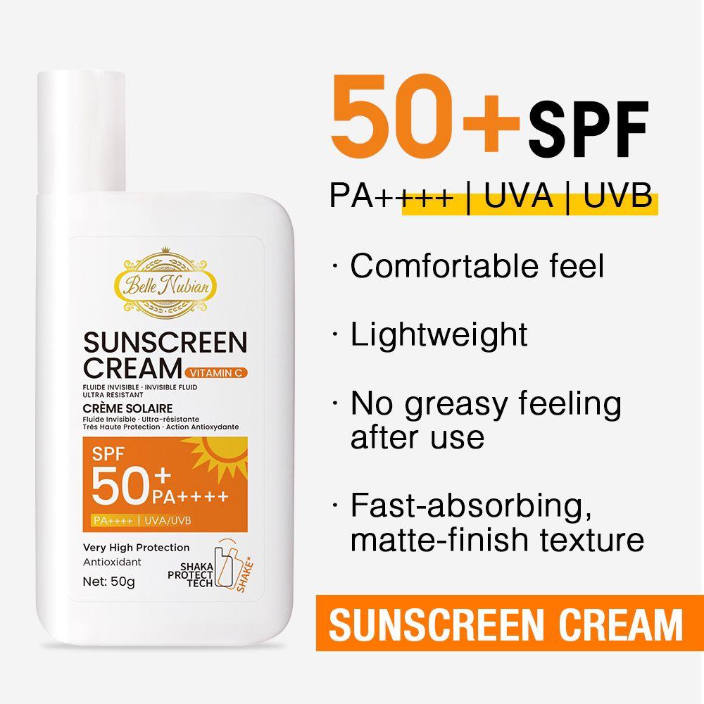 NEW Invisible Fluid Sunscreen Cream (with SPF 50+ and Vitamin C)