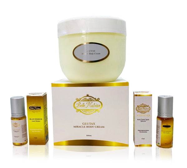 Glutax Miracle Body Cream & 2 Belle Nubian Serums Belle Nubian Skincare