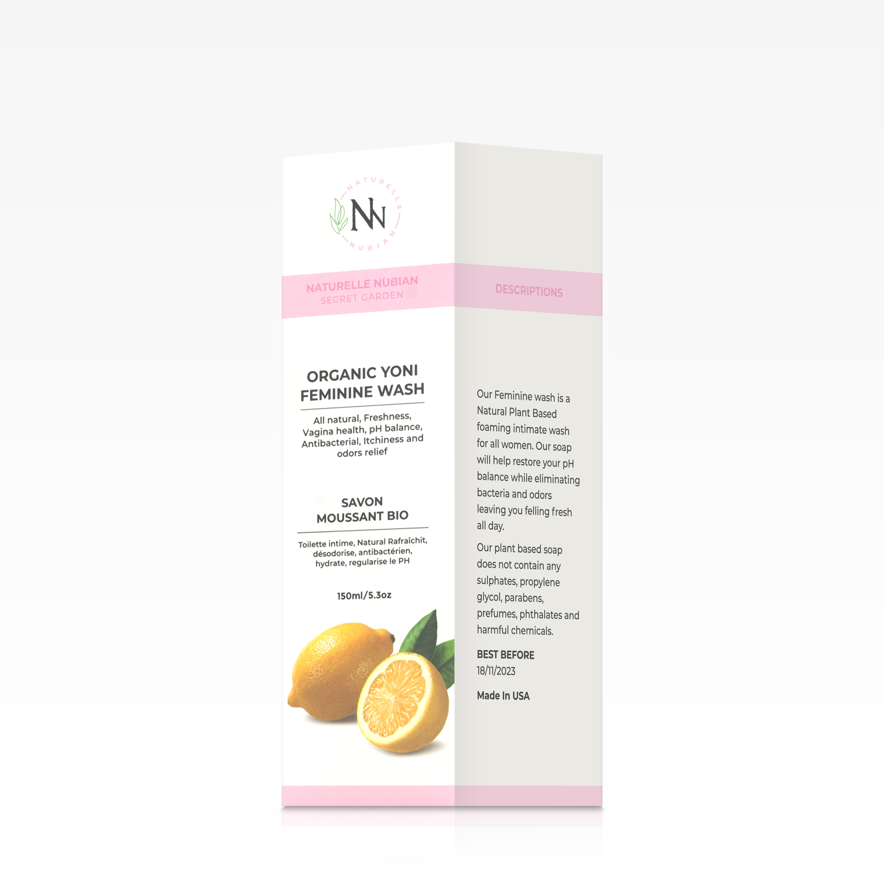 ORGANIC YONI FEMININE WASH (CITRUS)