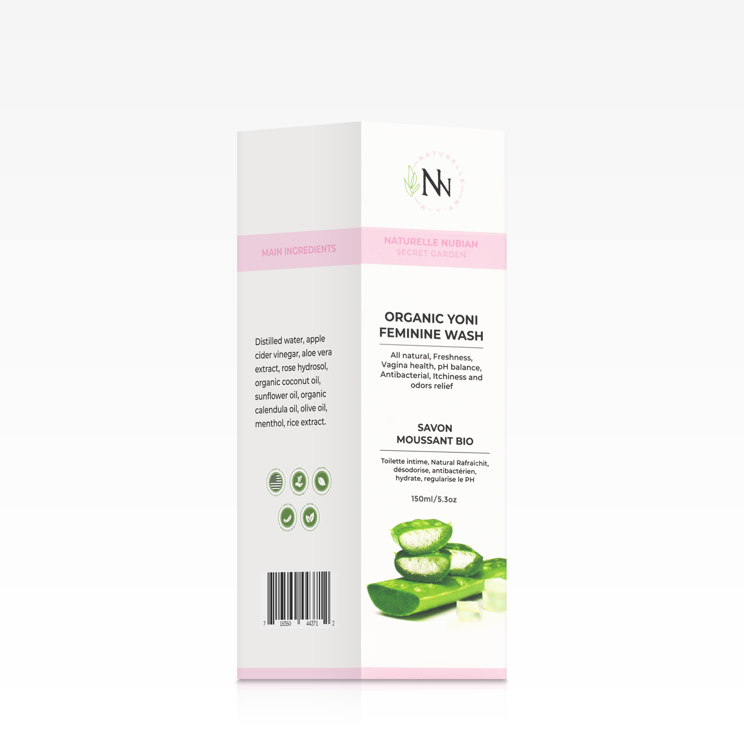 ORGANIC YONI FEMININE WASH (ALOE VERA)