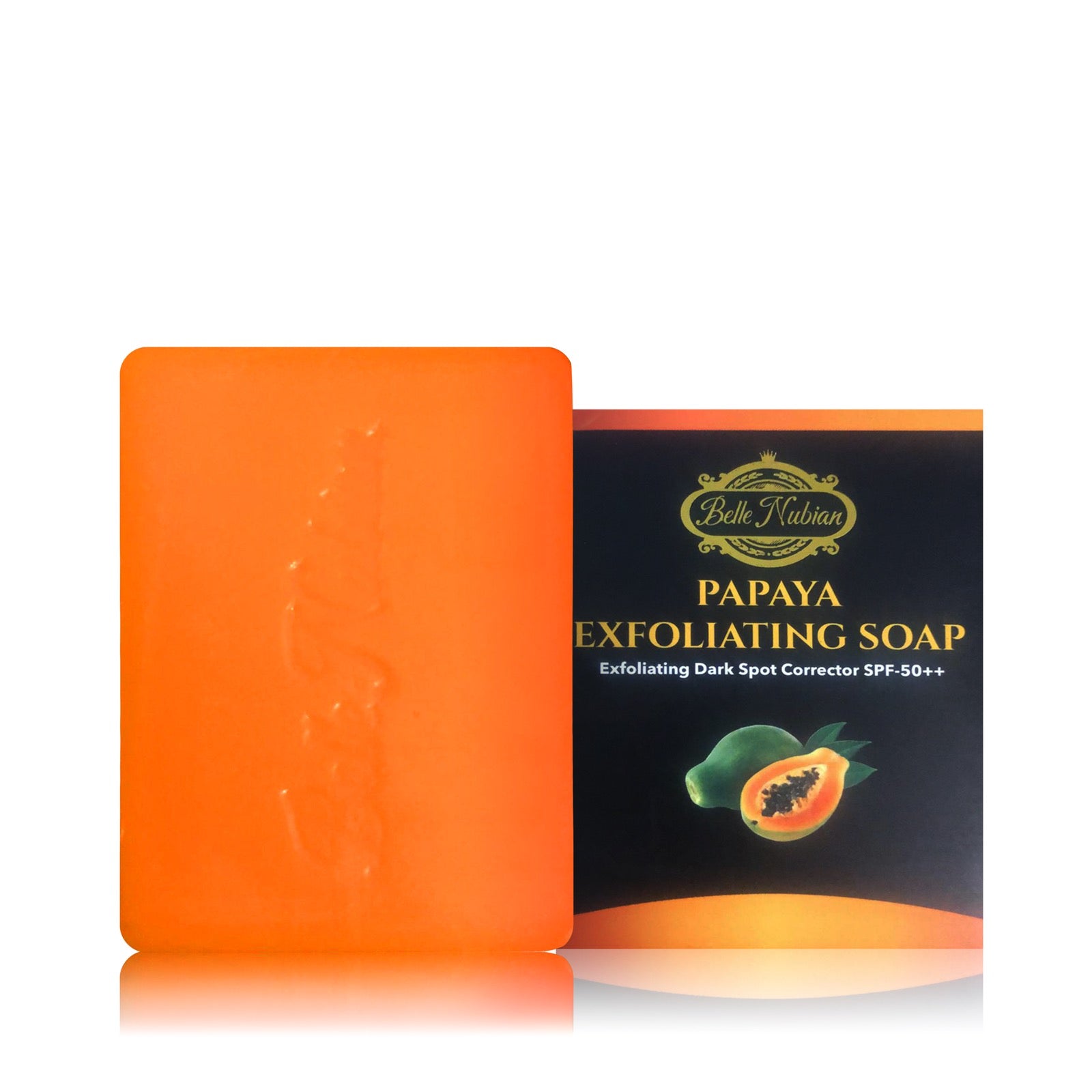 Belle Nubian Exfoliating Papaya Soap with SPF 50