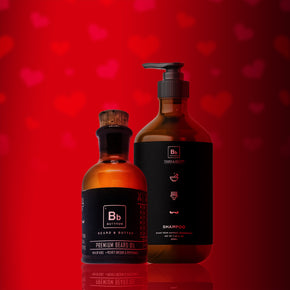 HIS Valentine Set: Men's Beard Shampoo & Beard Oil
