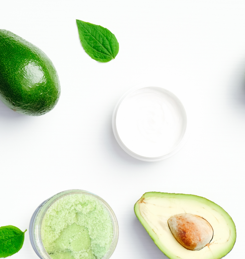 Gommage corporel à l'avocat