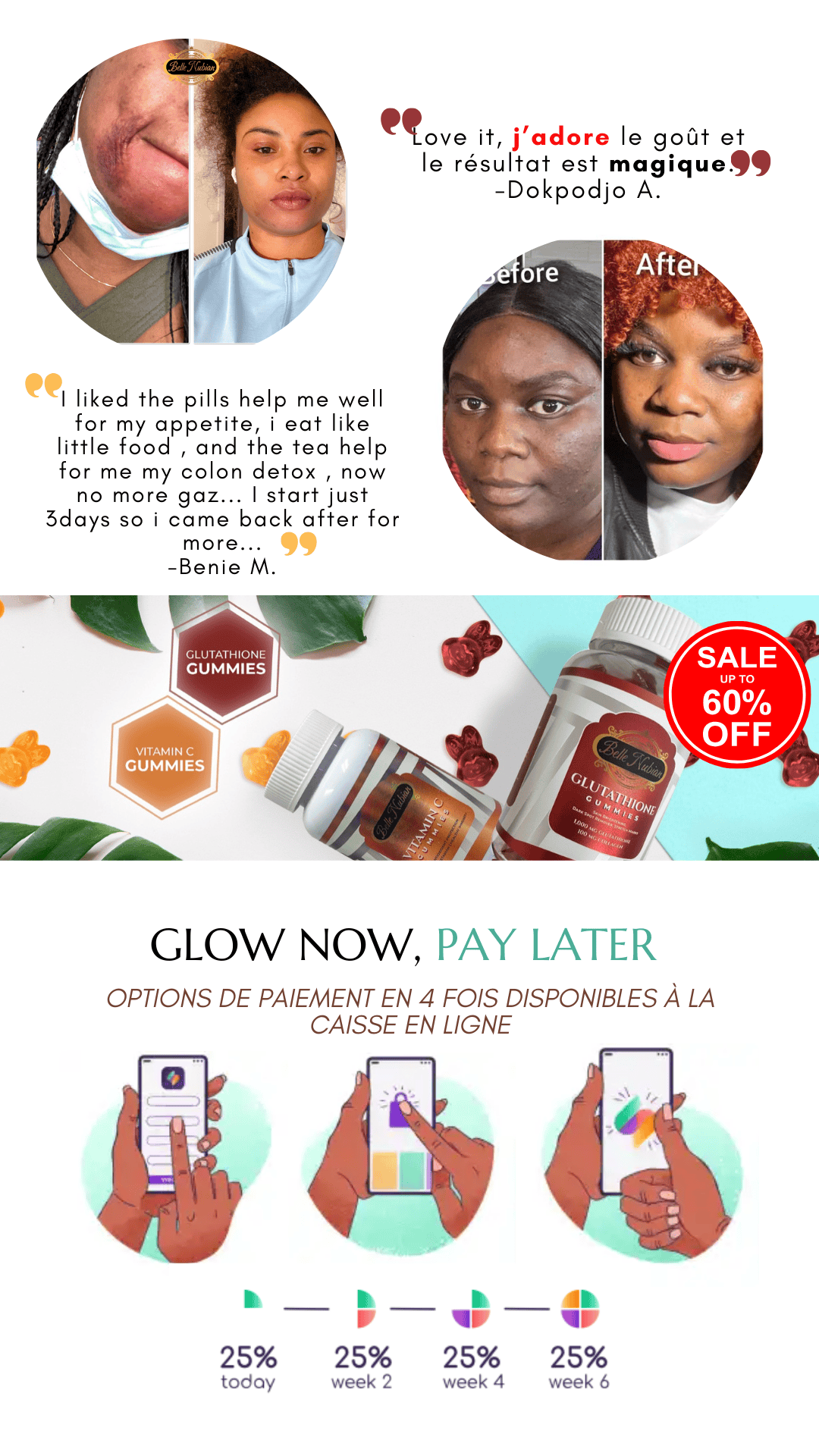 Lightening Gluta Gummie Set (For ALL Skin Types)