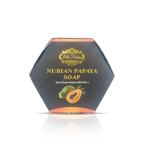 NOUVEAU savon exfoliant à la papaye Belle Nubian avec FPS 50
