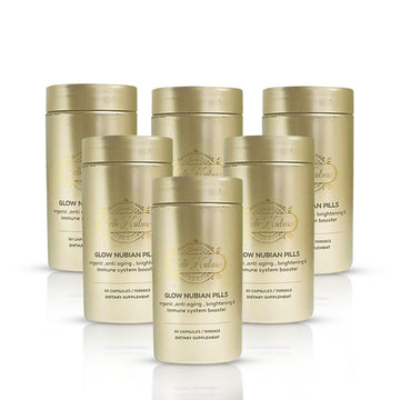 Pilules éclaircissantes Nubian Glow - 6 BOUTEILLES