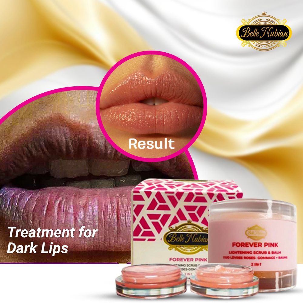 NOUVEAU Forever Pink :Gommage et baume éclaircissant (pour les lèvres)